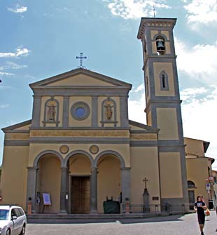 De kerk Santa Croce in Greve